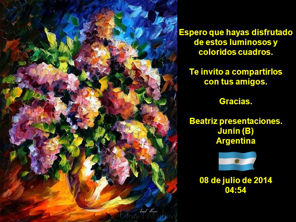 Espero que hayas disfrutado de estos luminosos y coloridos cuadros