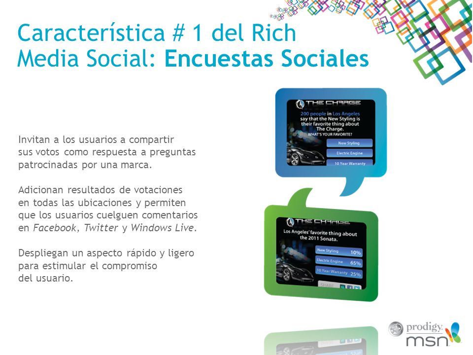 Característica # 1 del Rich Media Social: Encuestas Sociales