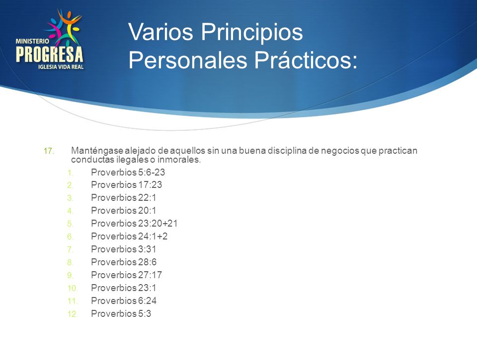 Varios Principios Personales Prácticos: