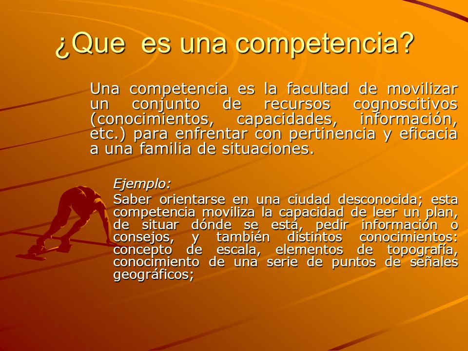 ¿Que es una competencia