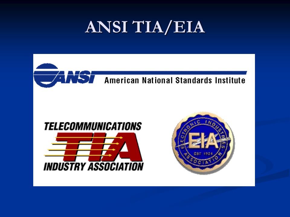 ANSI TIA/EIA