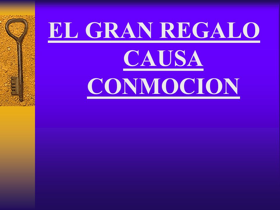 EL GRAN REGALO CAUSA CONMOCION