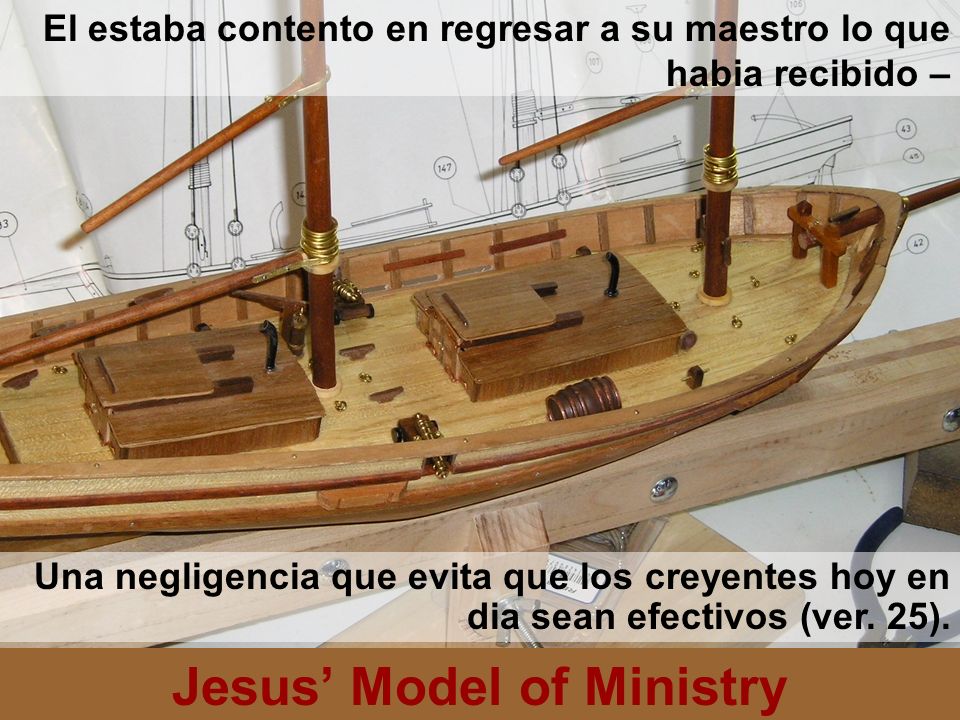 El estaba contento en regresar a su maestro lo que habia recibido –
