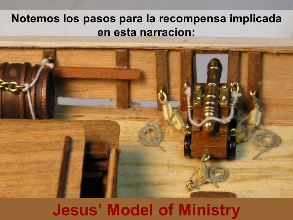 Notemos los pasos para la recompensa implicada en esta narracion: