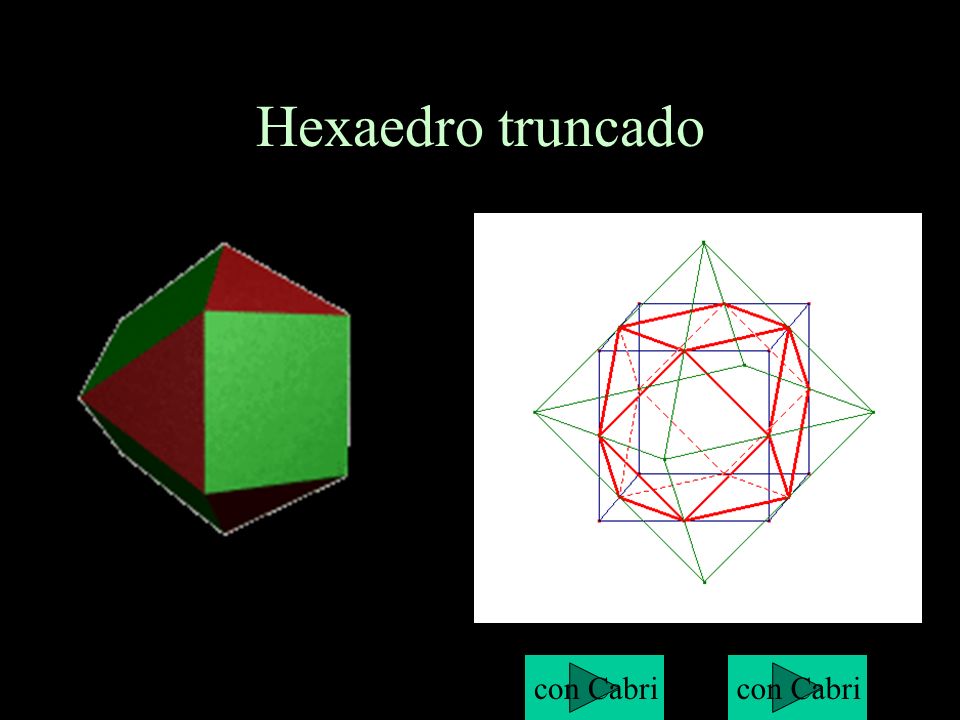 Hexaedro truncado con Cabri con Cabri