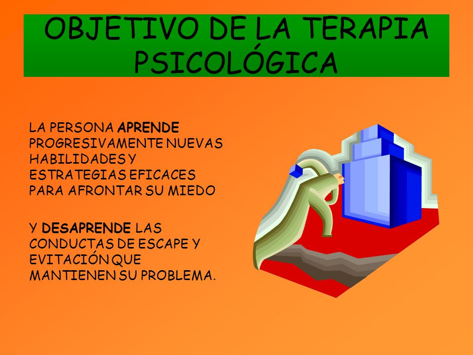 OBJETIVO DE LA TERAPIA PSICOLÓGICA