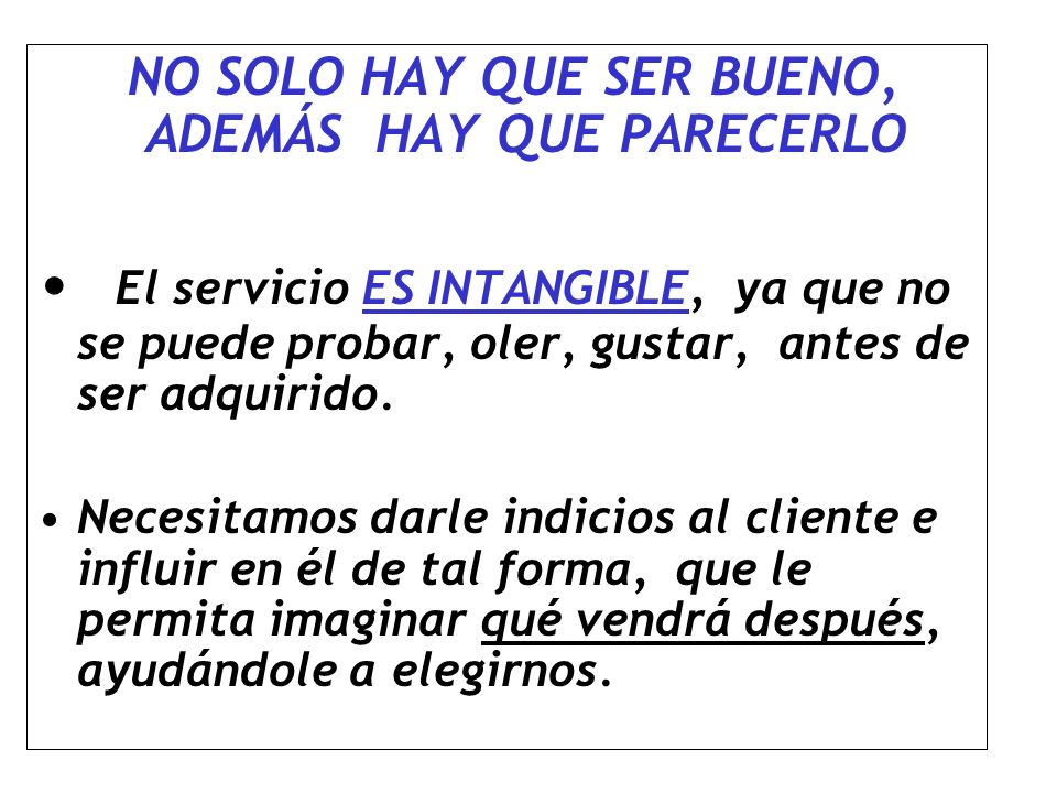 NO SOLO HAY QUE SER BUENO, ADEMÁS HAY QUE PARECERLO