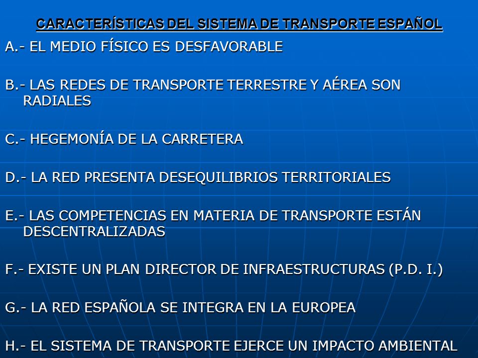 Acumulativo misil rumor EL SISTEMA DE TRANSPORTE: CONCEPTO Y CARACTERÍSTICAS - ppt descargar