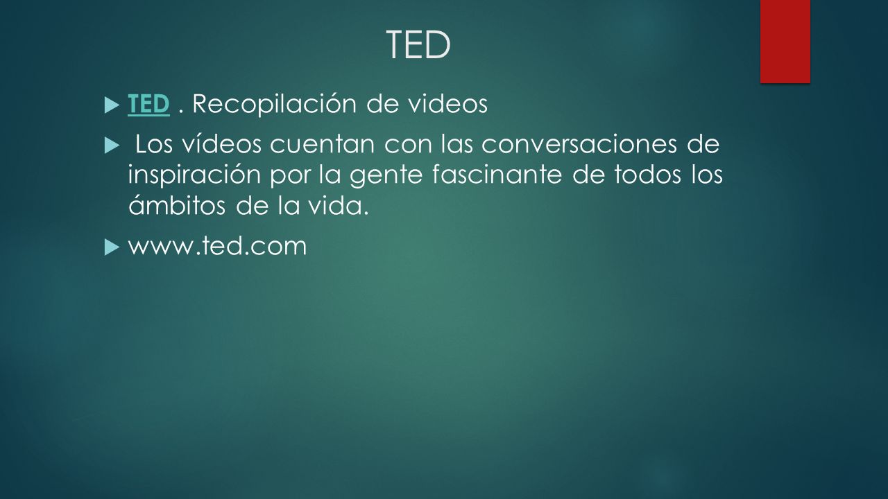 TED TED . Recopilación de videos