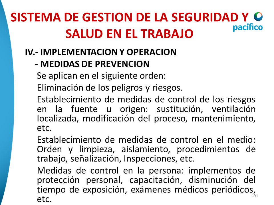 SISTEMA DE GESTION DE LA SEGURIDAD Y SALUD EN EL TRABAJO