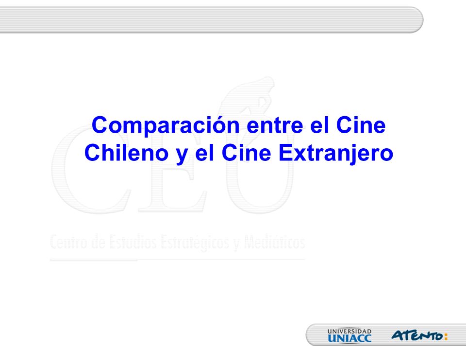 Comparación entre el Cine Chileno y el Cine Extranjero
