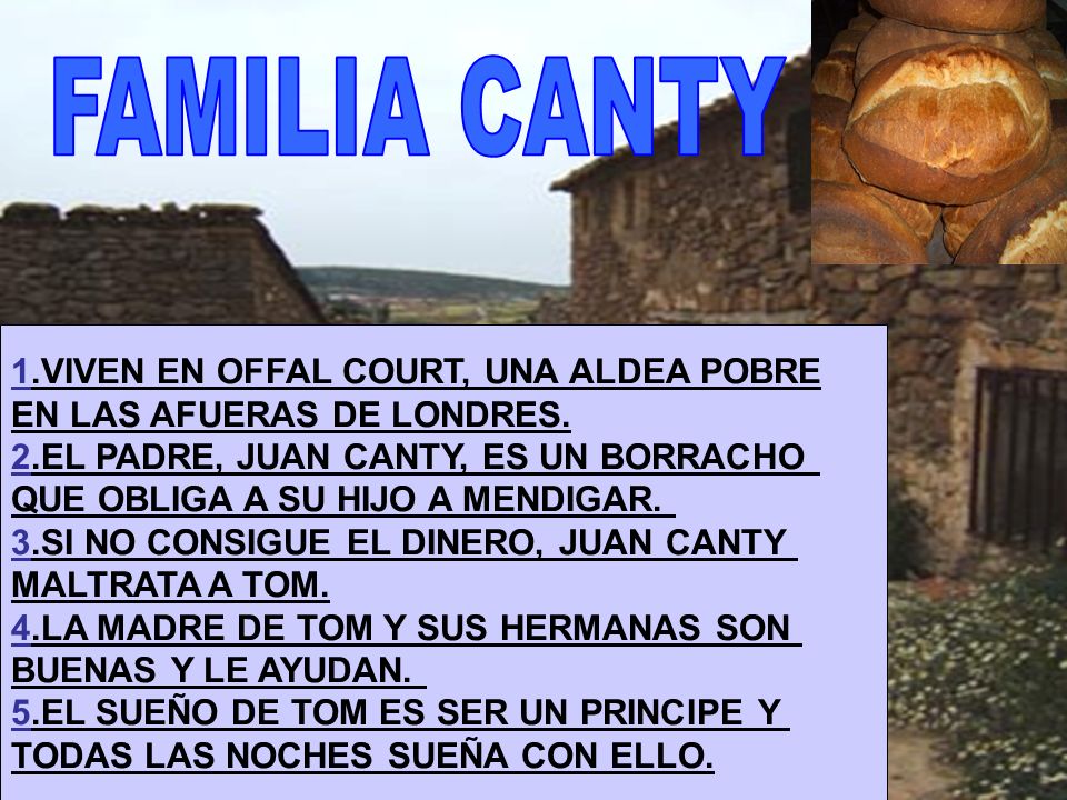 FAMILIA CANTY 1.VIVEN EN OFFAL COURT, UNA ALDEA POBRE