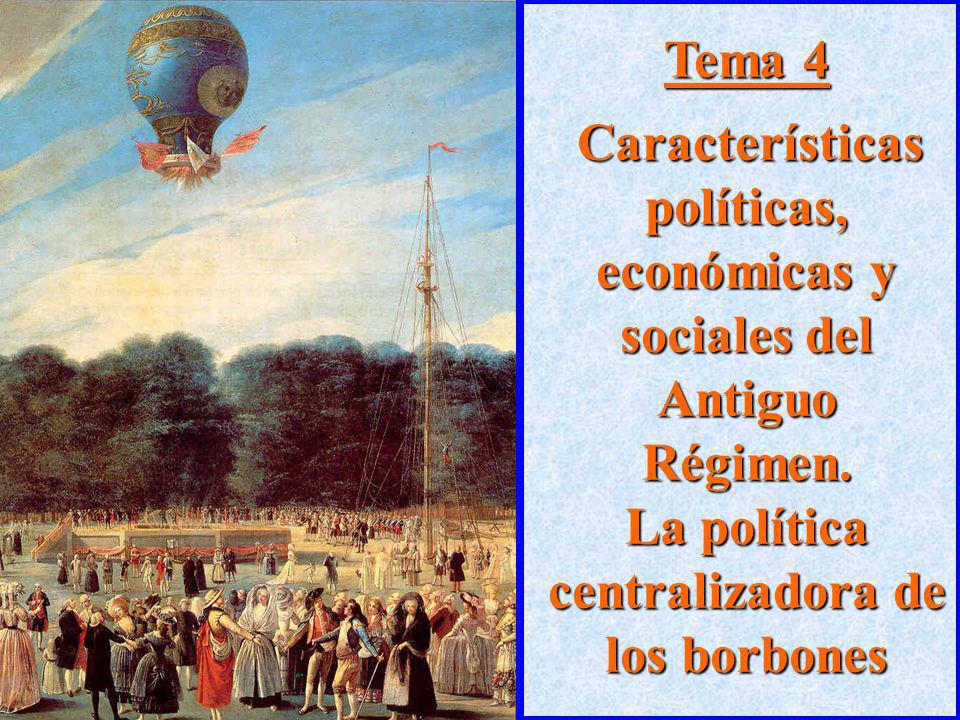 Tema 4 Características políticas, económicas y sociales del Antiguo Régimen.