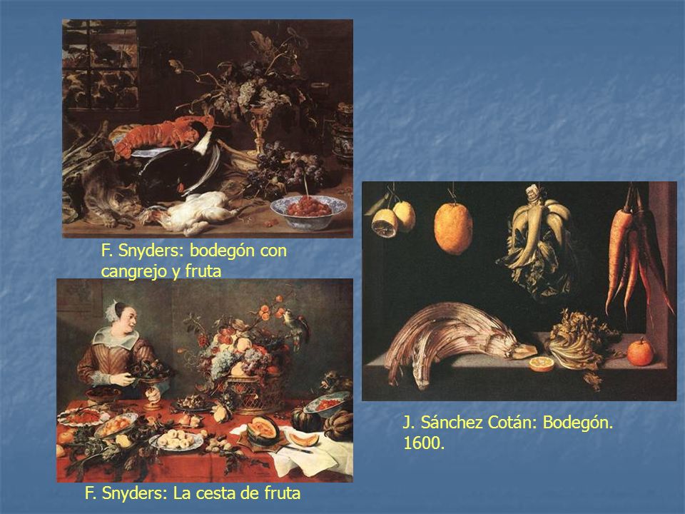 F. Snyders: bodegón con cangrejo y fruta
