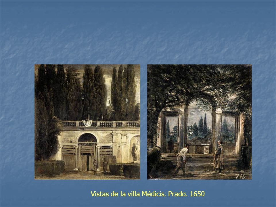 Vistas de la villa Médicis. Prado. 1650