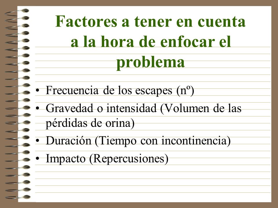 Factores a tener en cuenta a la hora de enfocar el problema