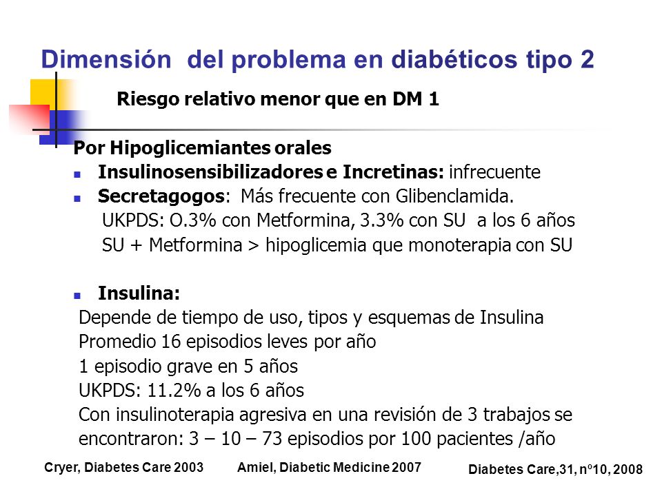 Dimensión del problema en diabéticos tipo 2