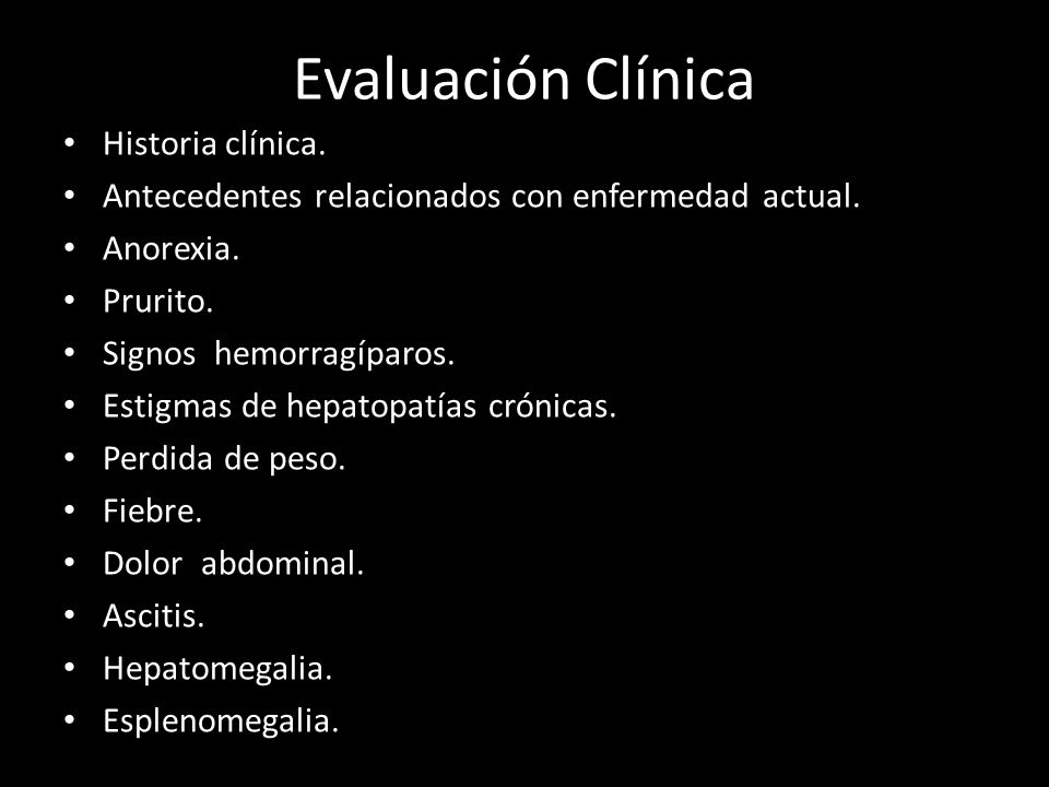 Evaluación Clínica Historia clínica.