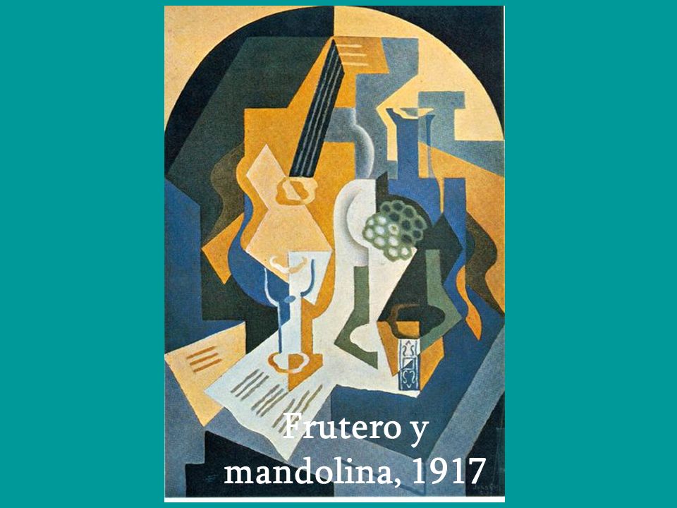 Frutero y mandolina, 1917