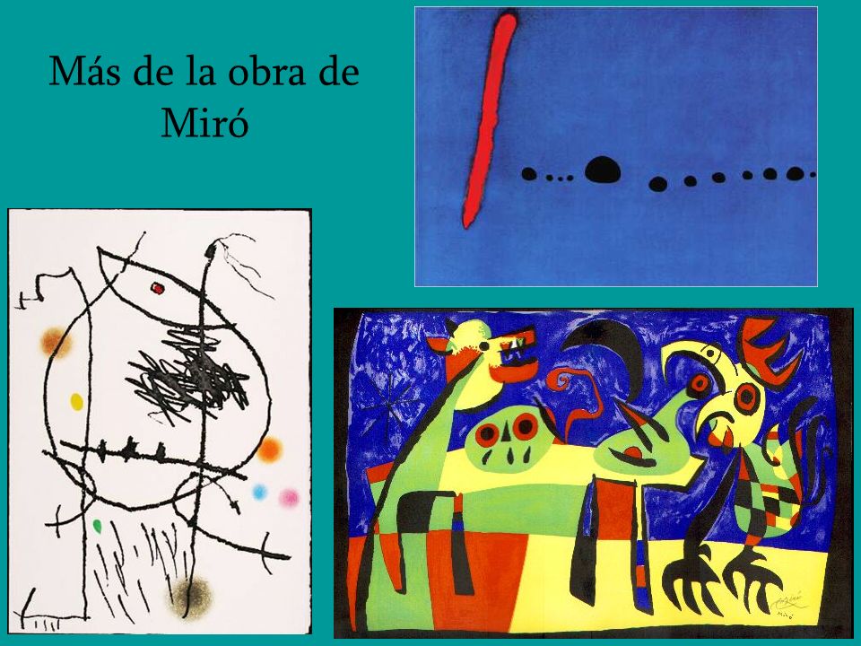 Más de la obra de Miró