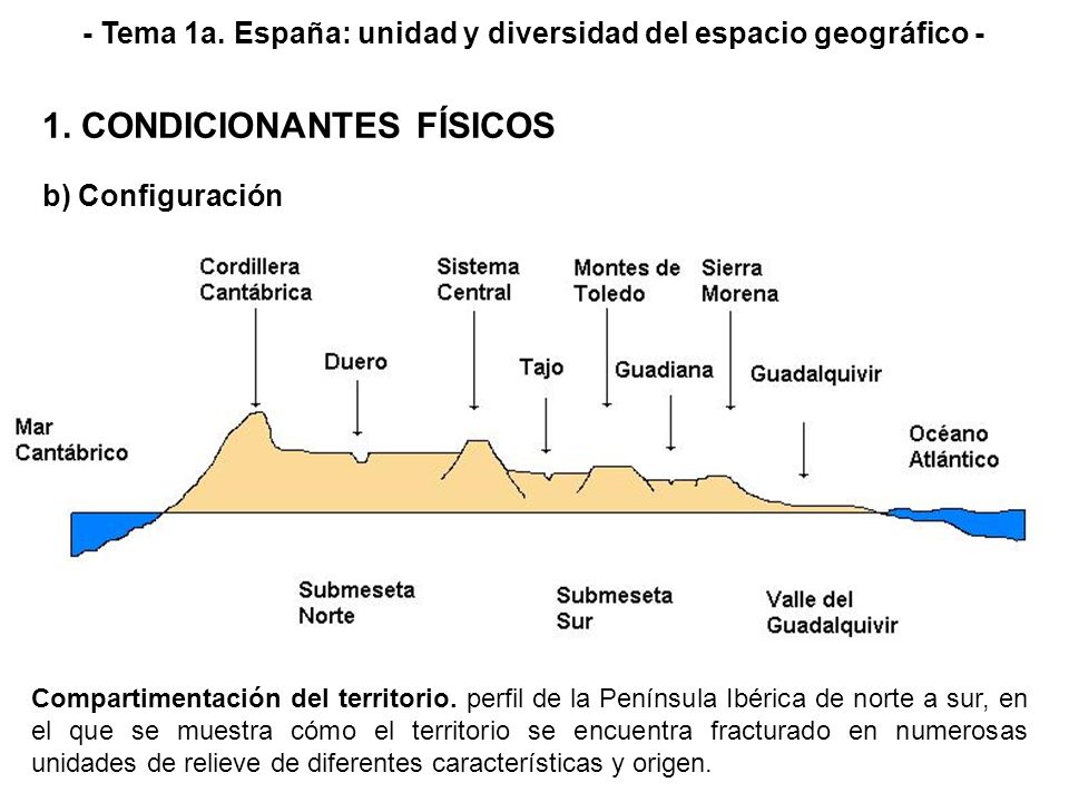 - Tema 1a. España: unidad y diversidad del espacio geográfico -