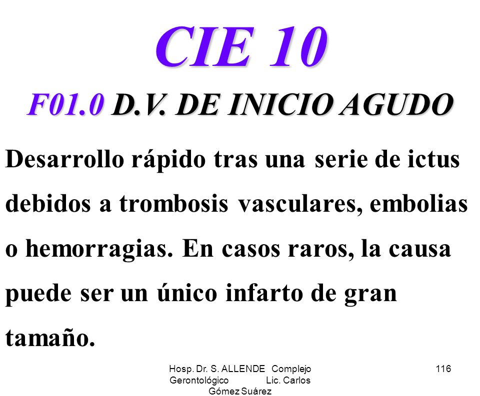 Hosp. Dr. S. ALLENDE Complejo Gerontológico Lic. Carlos Gómez Suárez