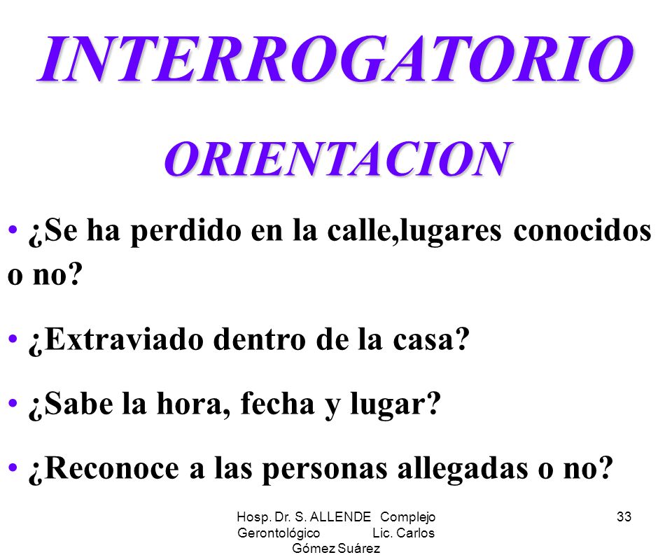 Hosp. Dr. S. ALLENDE Complejo Gerontológico Lic. Carlos Gómez Suárez