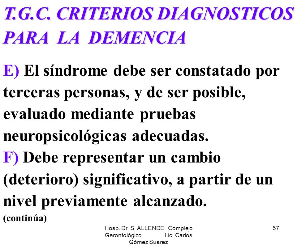 Hosp. Dr. S. ALLENDE Complejo Gerontológico Lic. Carlos Gómez Suárez
