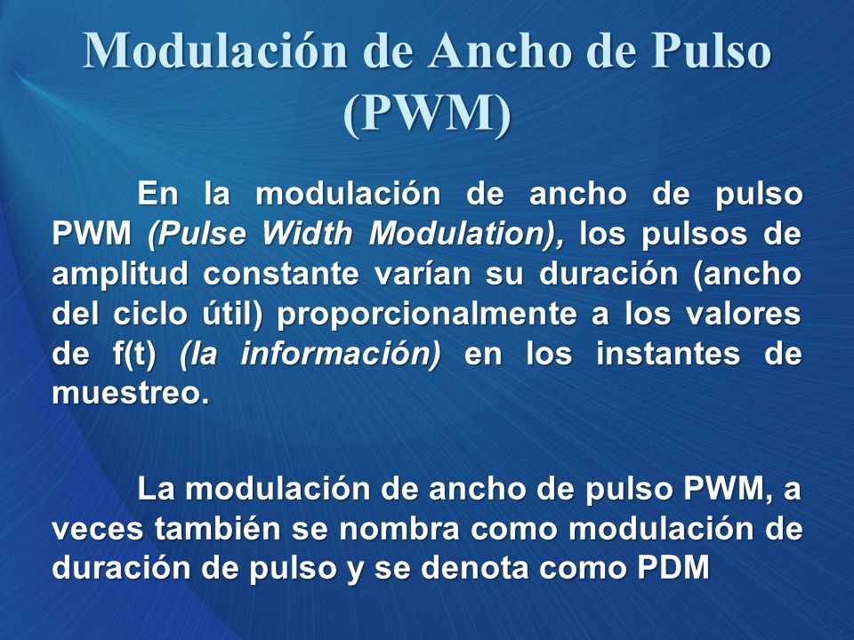Modulación de Ancho de Pulso (PWM)