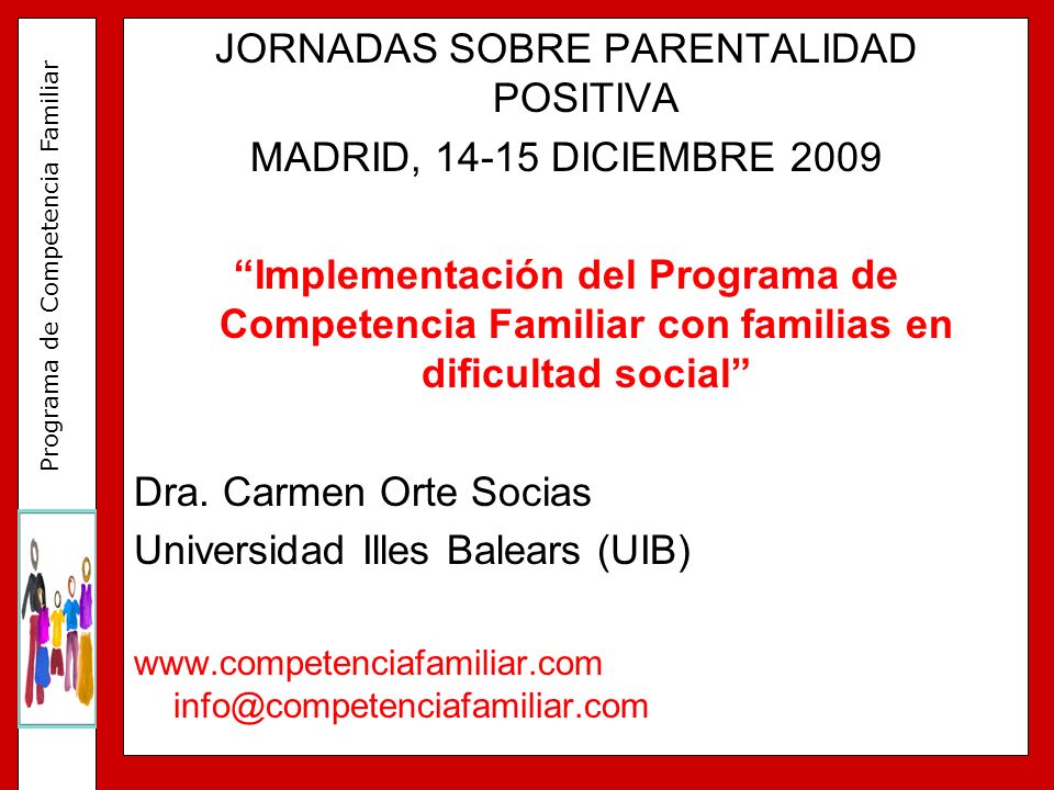 JORNADAS SOBRE PARENTALIDAD POSITIVA