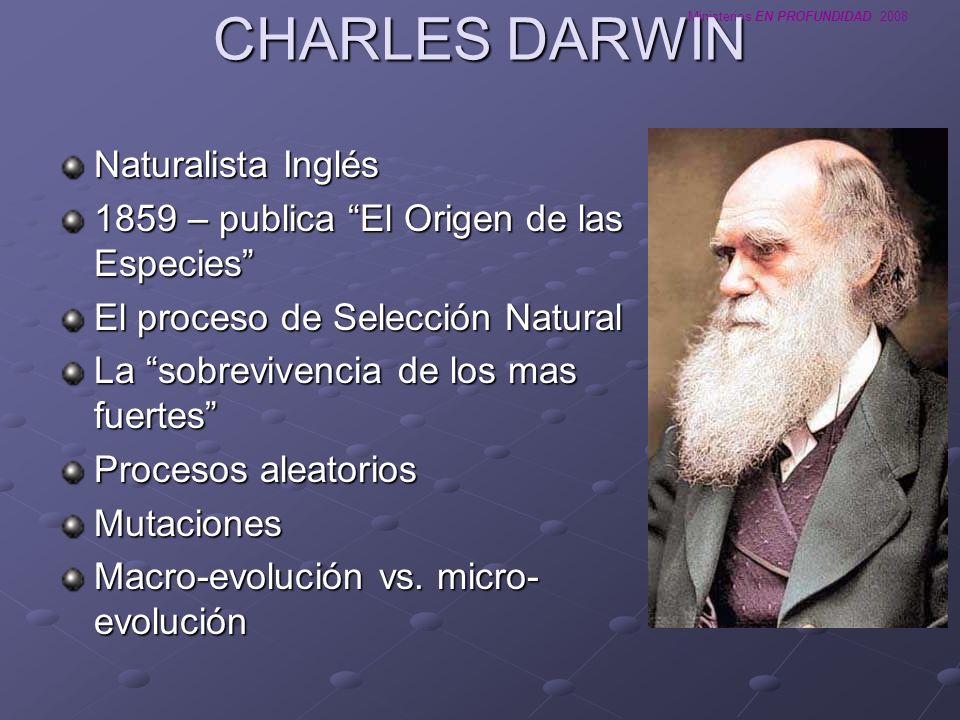 CHARLES DARWIN Naturalista Inglés