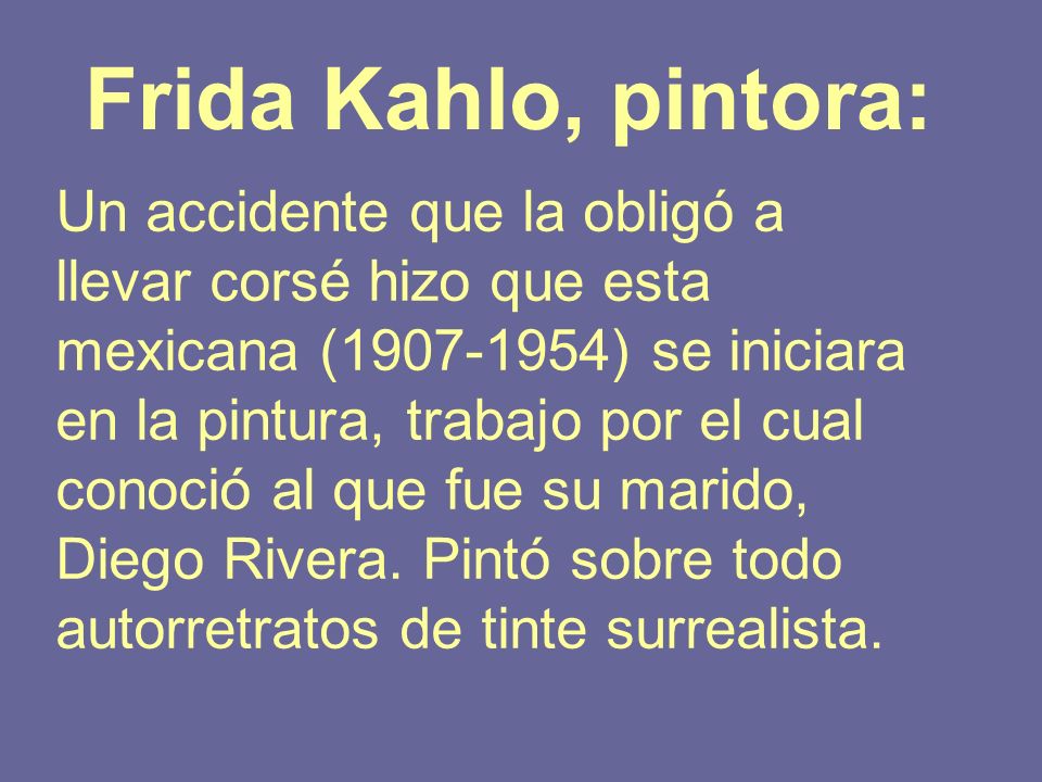 Frida Kahlo, pintora:
