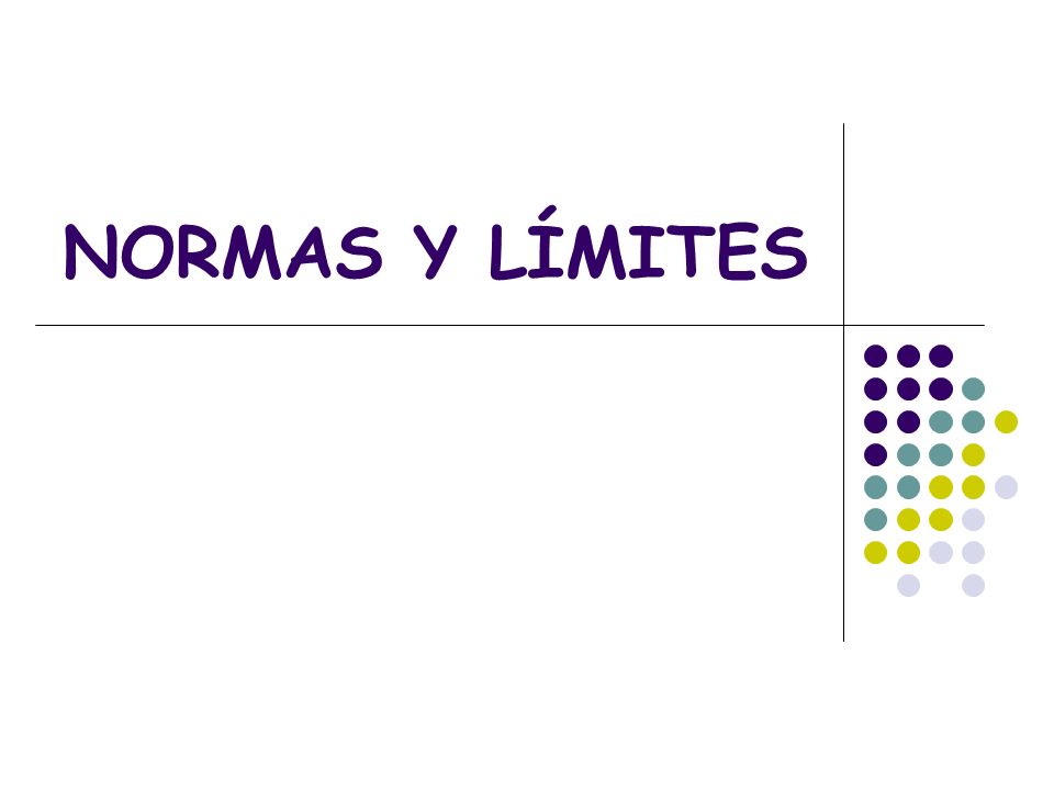 NORMAS Y LÍMITES