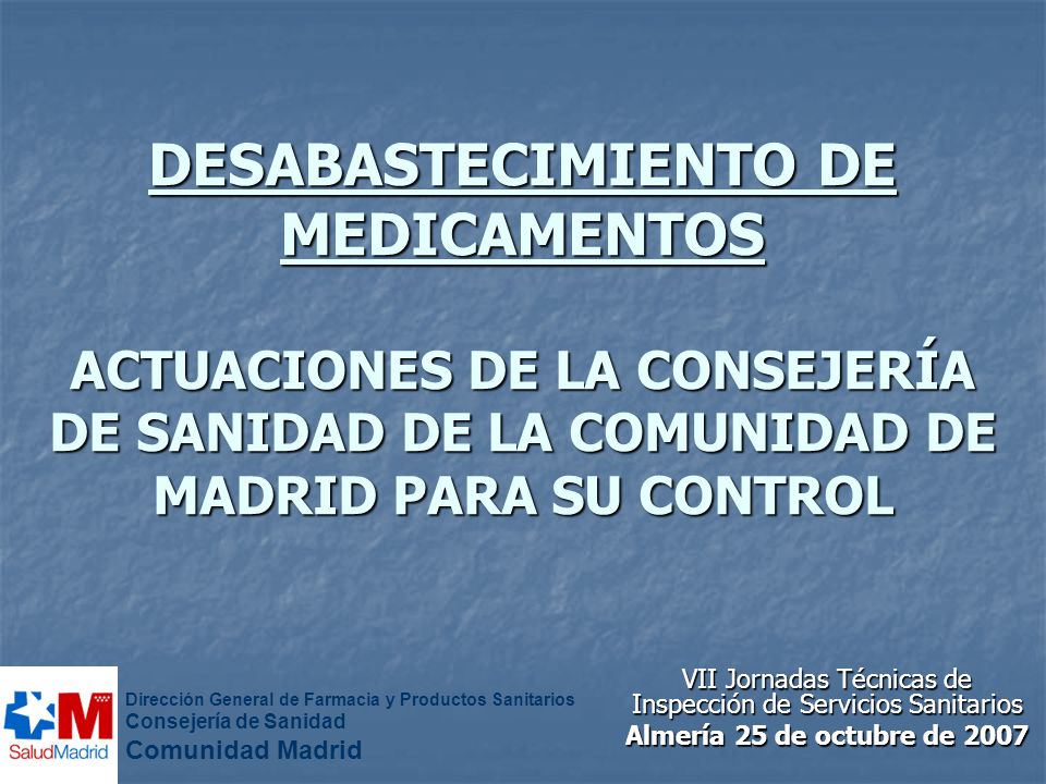 VII Jornadas Técnicas de Inspección de Servicios Sanitarios