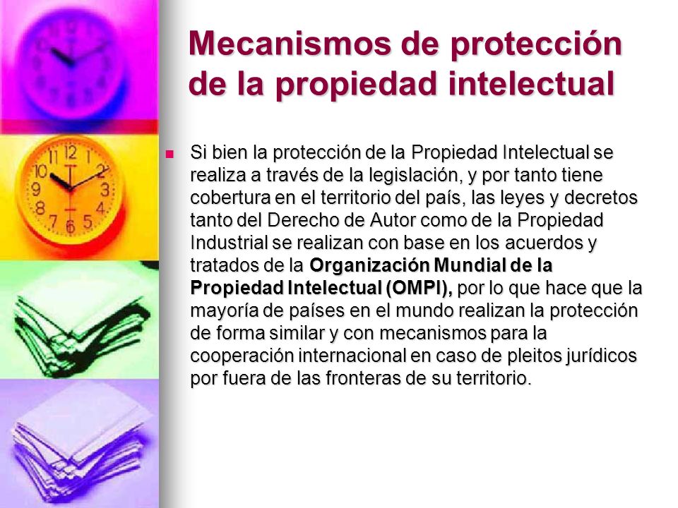 Mecanismos de protección de la propiedad intelectual