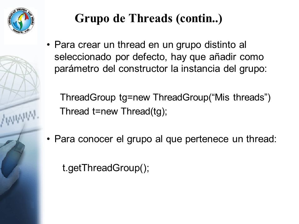 Grupo de Threads (contin..)
