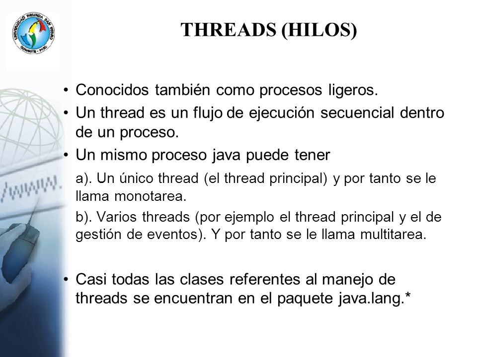 THREADS (HILOS) Conocidos también como procesos ligeros.