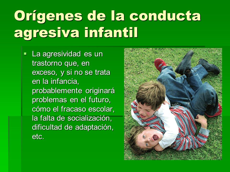 Orígenes de la conducta agresiva infantil