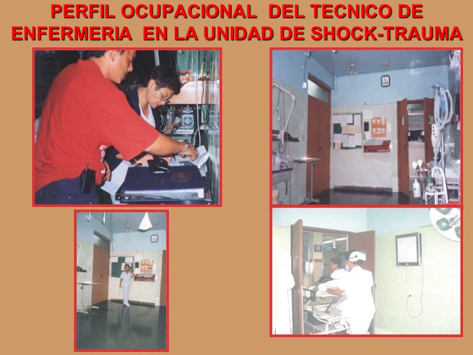 PERFIL OCUPACIONAL DEL TECNICO DE ENFERMERIA EN LA UNIDAD DE SHOCK-TRAUMA