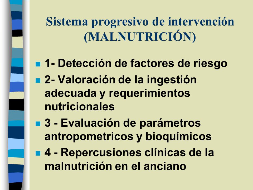 Sistema progresivo de intervención (MALNUTRICIÓN)
