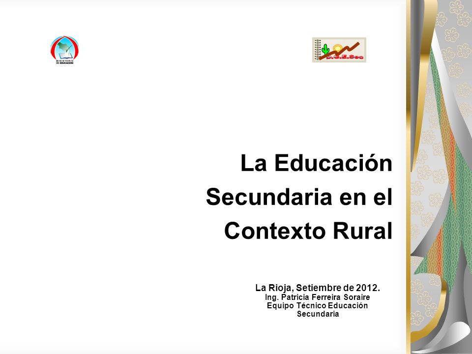 La Educación Secundaria en el Contexto Rural