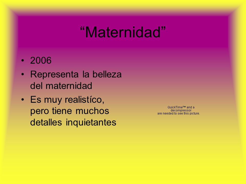 Maternidad 2006 Representa la belleza del maternidad