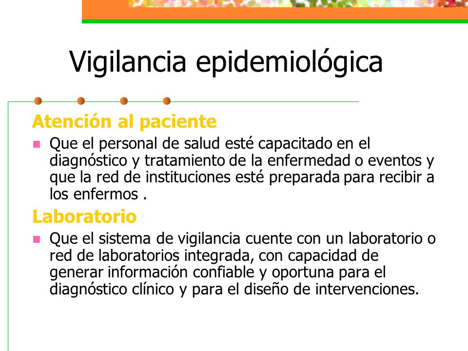 Vigilancia epidemiológica