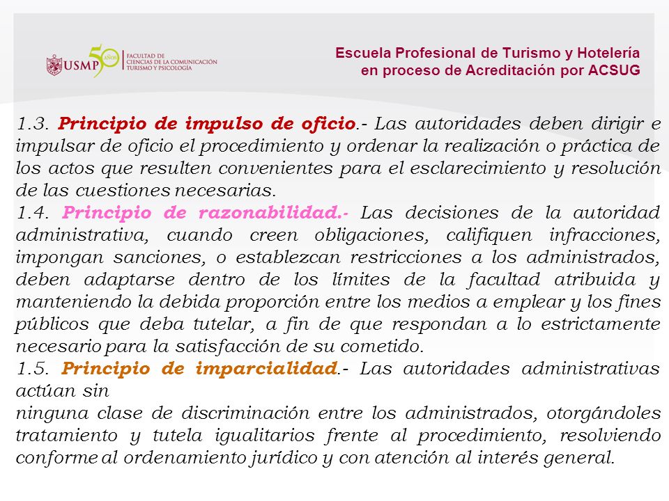 Escuela Profesional de Turismo y Hotelería en proceso de Acreditación por ACSUG