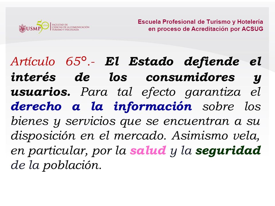 Escuela Profesional de Turismo y Hotelería en proceso de Acreditación por ACSUG