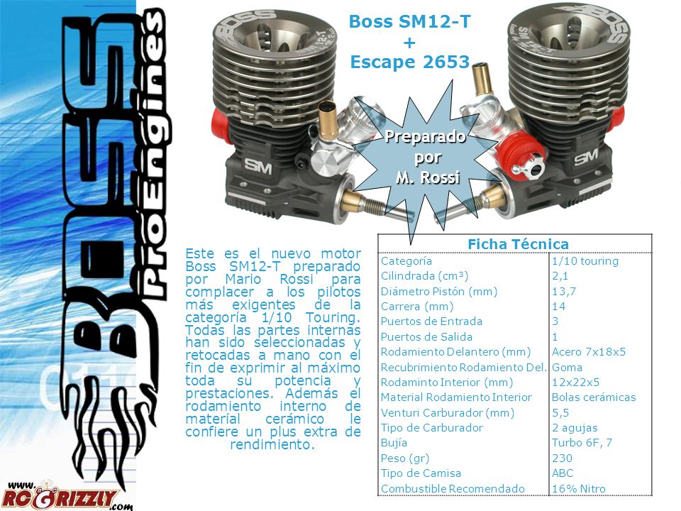 Boss SM12-T + Escape 2653 Preparado por M. Rossi Ficha Técnica