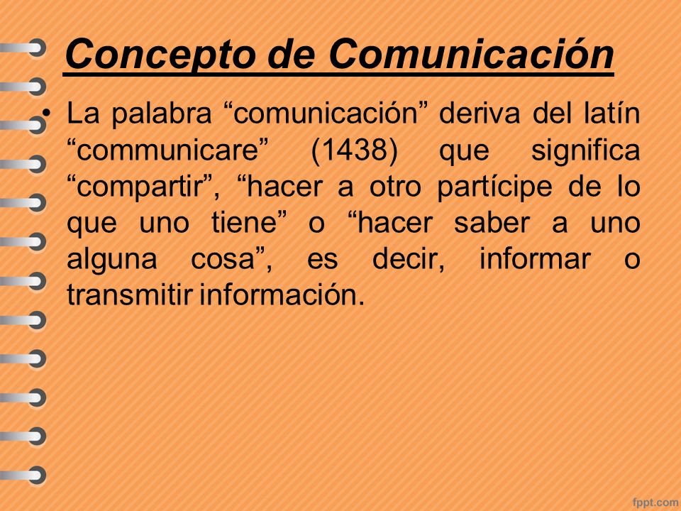 Concepto de Comunicación