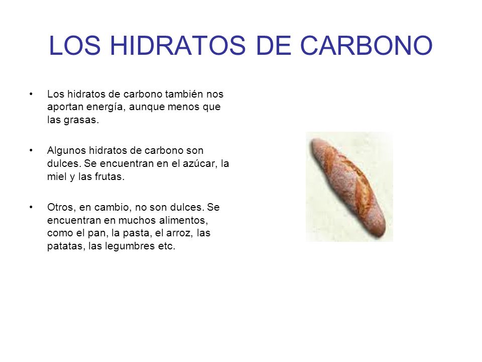 LOS HIDRATOS DE CARBONO