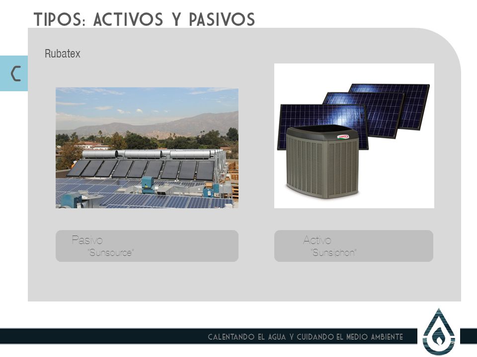 C TIPOS: ACTIVOS Y PASIVOS Rubatex Pasivo Activo Sunsource