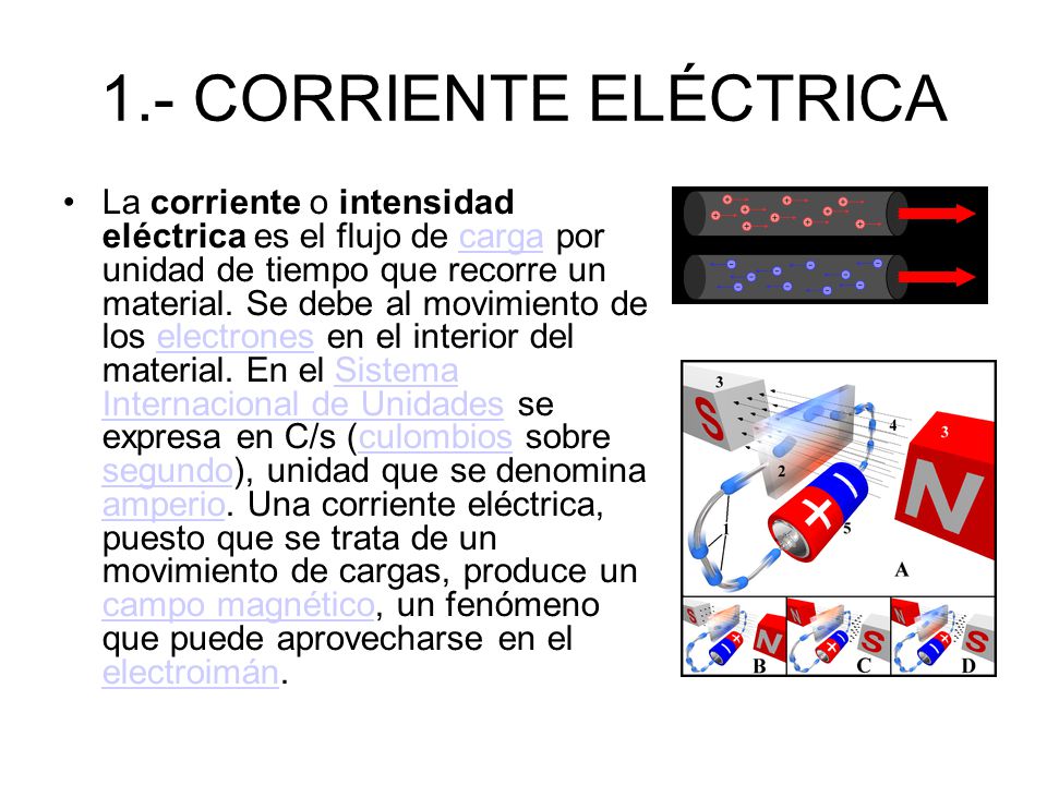 1.- CORRIENTE ELÉCTRICA